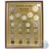 Image 1 : Estate Lot: United States 20th Century Type Coins Framed Set. You will receive an example of every c