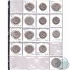 Image 10 : Estate Lot Binder of 124x USA 1-cent, 5-cent, 10-cent, 25-cent, 50-cent & $1 in 2x2's and Plastic Pa