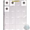 Image 2 : Estate Lot Binder of 124x USA 1-cent, 5-cent, 10-cent, 25-cent, 50-cent & $1 in 2x2's and Plastic Pa