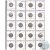Image 9 : Estate Lot Binder of 124x USA 1-cent, 5-cent, 10-cent, 25-cent, 50-cent & $1 in 2x2's and Plastic Pa