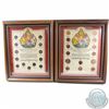 Image 1 : Canadian Penny and Dime Collections in Wooden Frames. These 14-coin and 13-coin sets feature the obv