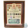 Image 1 : The Canadian Centennial Collection in Wooden Frame. This 7-coin, Stamp and paper money set features 