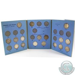 Estate Lot of Canada Half Dollars 1937-1960 Vintage Collector Book. You will receive the dates 1940-