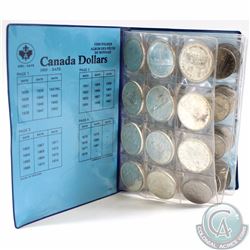 Estate Lot of Canada Silver & Nickel Dollars vintage Collector Book 1935-Date. You will receive the 