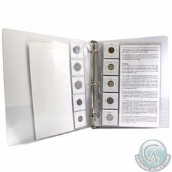 Silver Era Coins of Canada 25-coin Set in White Binder. The coins feature the different obverse desi