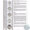 Image 6 : Silver Era Coins of Canada 25-coin Set in White Binder. The coins feature the different obverse desi