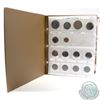 Image 1 : Estate Lot of Canada 1-cent in Brown Vinyl Binder. You will receive 4x Bank Tokens, PEI 1-cent, Newf
