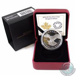 2014 Canada $5 Peregrine Falcon Fine Silver Coin (TAX Exempt)