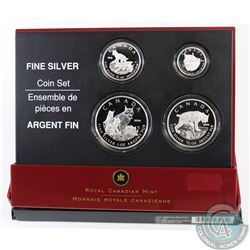 2005 Canada The Lynx .9999 Fine Silver Fractional 4-coin Set (TAX Exempt)