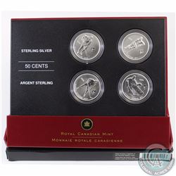 2005 Canada Hockey Legends of the Toronto Maple Leafs 4-Coin Sterling Silver 50-cent Set (Outer slee