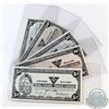 Image 1 : 5 x Canadian Tire Bills from 1987. Denominations include 5c, 10c, 25c, 50c and Dollar. 5pcs