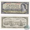 Image 1 : 1954 $20 Note with Changeover Prefix M/E.