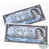 Image 1 : 2 x 1954 $5 Notes with Scarce R/C Prefix and Consecutive Serial Numbers. 2pcs
