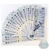 Image 1 : 50 x 1986 $5 Notes with Prefix GPY with Consecutive Serial Numbers. 50pcs