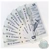Image 1 : 8 x 1986 $5 Notes with Knight-Thiessen Signatures, Changeover Prefix ANH and Consecutive Serial Numb