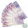 Image 1 : 6 x 2001 Replacement $10 Notes with Prefix FEM(7.524M-8.226M) and Consecutive Serial Numbers. 6pcs