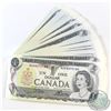 Image 1 : 70 x 1973 $1 Notes with Crow-Bouey Signatures and Consecutive Serial Numbers. 70pcs