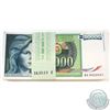 Image 1 : Original bundle of 100 x 1988 50,000 Dinara Banknotes from Yugoslavia all with Consecutive Serial Nu