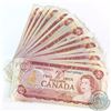 Image 1 : 25 x 1974 $2 Notes from the Bank of Canada in Circulated Condition. 25pcs