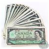 Image 1 : 50 x 1967 Duel Dated Commemorative $1 Notes from the Bank of Canada. 50pcs