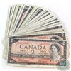 Image 1 : 50 x 1954 $2 Notes from the Bank of Canada. 50pcs