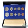 Image 1 : 1962 & 1964 United States 1c, 5c, 10c, 25c & 50-cent coins in black display (coins are toned). 10pcs