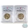 Image 1 : 2009P & 2009D Native American dollar Position A PCGS Certified SP-68