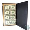 Image 1 : World Reserve Monetary Exchange United States Uncut Sheet of 4x $2 Bills with Official Certificate o