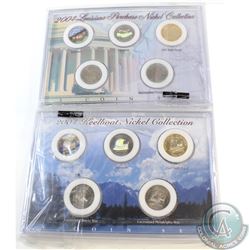 Pair of 2004 Louisiana Purchase & 2004 Keel Boat 5-coin Nickel Collections. 2pcs