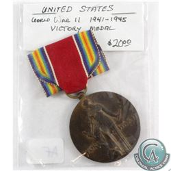 1941-1945 United States WWII Victoria Medal.