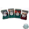 Image 1 : 1997, 1998, 1999 & 2002 Canada Proof Commemorative Silver Dollars. Outer sleeve is light tattered an