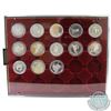 Image 1 : RCM Lot of 13x 1973-1997 Canada Proof Commemorative Silver Dollars in Blue Numis Tray. The dates you