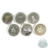 Image 1 : 1971-1978 Canada Commemorative Silver Dollars. You will receive the following dates in capsules, 197