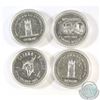 Image 1 : RCM Lot 1974-1977 Canada Commemorative Silver Dollars. You will receive the following dates in capsu