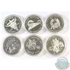 Image 1 : RCM Lot 1980-1990 Canada Commemorative Silver Dollars. You will receive the following dates in capsu