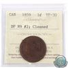 Image 1 : 1-cent 1859 DP N9 #2 ICCS Certified VF-30