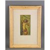 Image 2 : Canadian Oil Painting of Figure on Panel Framed