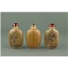 Image 2 : 3 Pc Chinese Reverse Painted Peking Snuff Bottles