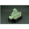 Image 3 : Qing Period Fine Green Jadeite Laughing Buddha