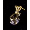 Image 2 : 10k Gold Iolite Drop Pendant Retail $120