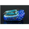 Image 5 : Chinese Blue Enameled Bronze Shoe Form Brush Rest