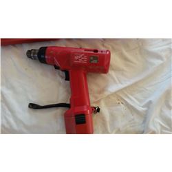 Milwaukee 3/8” Heavy Duty Driver/Drill With Spare Battery & Case (Untested)