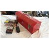 Image 3 : Red Metal Toolbox With Contents (150pc Insulated Terminal Set, Tester, Etc.)
