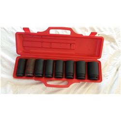Case Of 3/4” Deep Sockets For 1/ 1 1/2”  Impact Socket Wrench/Drill (Various Sizes) (8)