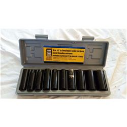 10 Piece Power Fist Deep Impact Socket Set (11-24 mm)