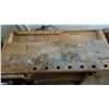 Image 2 : Vintage Wooden Workbench (44”x20”x31”) (2 Hand Vices Attached)
