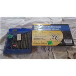 Sealed Assortment Of Linch Pins, Partial Set of Drill Bits