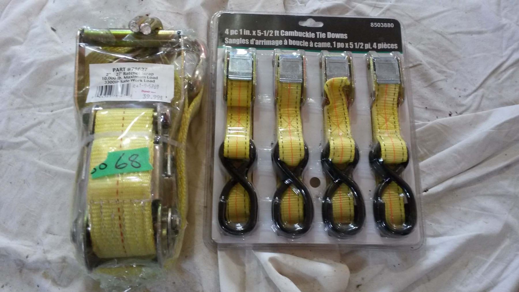 Sealed TieDowns (4 Small, 1 Large)