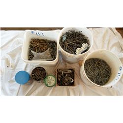 Assorted Containers Of Nails & Screws