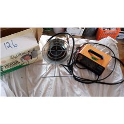 MotoMaster Eliminator Battery Charger, 12,000 BTU Infra-Red Heater Cooker